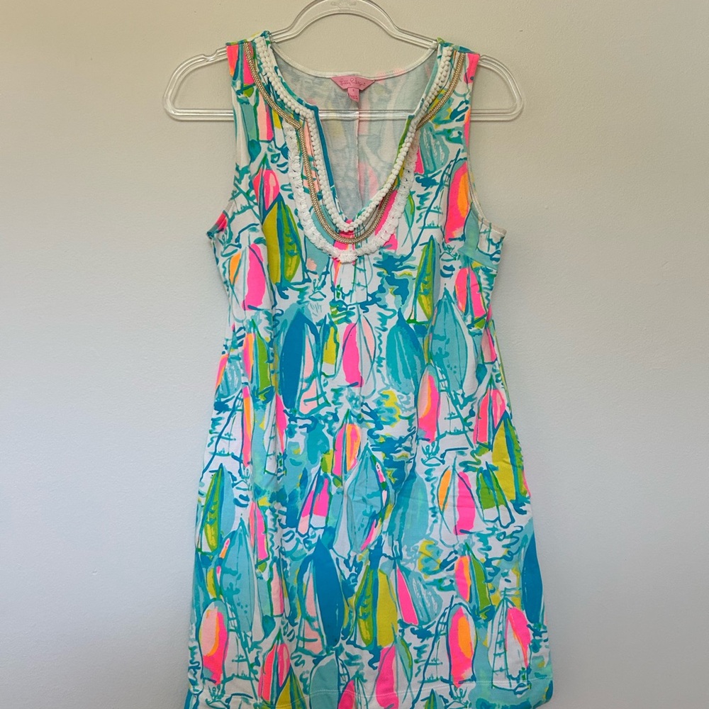 Lilly Pulitzer Harper Shift Dress – Beach And Bae Sailboat Print